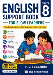 Front cover of the Grade 8 English Support Book for Slow Learners by R. C. Fernando