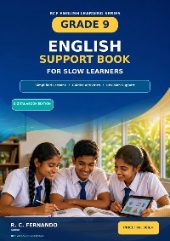 Front cover of the Grade 9 English Support Book for Slow Learners by R. C. Fernando