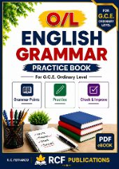 Front cover of the O/L English Grammar Practice Book by R. C. Fernando